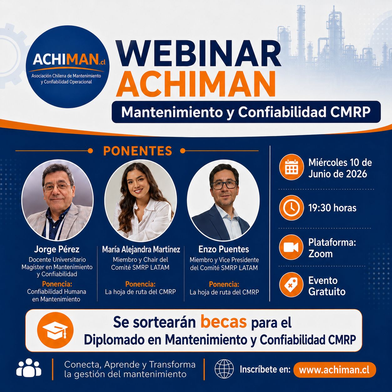 Webinar ACHIMAN: Mantenimiento y Confiabilidad CMRP