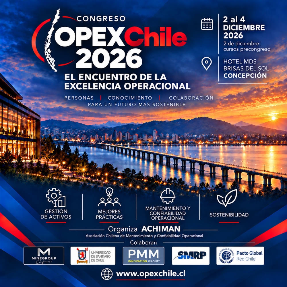 Congreso OPEXChile 2026: 3 y 4 de diciembre, Hotel MDS Concepción
